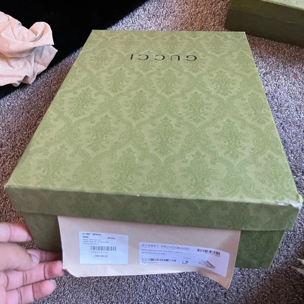 Gucci Sneakers - Yellow, Blue, and Beige Monogram - Picture 4 of 6